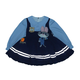 G.duck Little Yellow Duck Judy Rabbit Police Officer Clothes Girls Dress Spring and Autumn Lolita Princess Dress Children's Birthday Dress Skirt 100 Size 2~3 years old 90-100cm