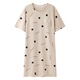 
Summer, baby, show off nightgown for women in summer with breast pads, extra long style to ankle long skirt for delivery, can be worn with a dress with short sleeves pure cotton pajamas X12529 M