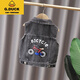 
G.DUCKKIDS denim vest boy spring and autumn coat 2024 vest small and medium children's top fashionable girls spring clothes new horse clip black and gray hooded removable 100 cm