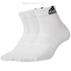 ADIDAS (adidas) Calcetines para hombres y mujeres 2024 Sports Running Triple Par Black and White Sports medianos y calcetines de tubo alto DZ9435 IC1283/par de triple de estilo delgado [35-38 tamaños]