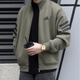 阿迪达斯 （adidas）外套男装2025春秋季新款运动服针织立领男士上衣夹克JD4885 JD4887橄榄绿 L