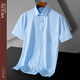Vlcutu sommer herren Kurzarm Shirt Business Casual No-Iron White Shirt Vielseitiger Pendler DX6629 M (170) 38 Größe empfohlenes Gewicht 100-120jin [Jin entspricht 0,5 kg]