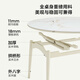 Lin's home retractable slate dining table small apartment folding round table and chairs complete set LS628R8