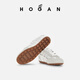 Hogan Frauenschuhe Neue Läufer Serie H693 Fashion Retro bequeme Freizeitschuhe Eins Schuhe Weiß/Silberschwanz 37.5