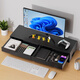 Zhuobo monitor elevated rack with drawer computer stand computer desktop storage rack storage rack CJ08 black metal 50cm