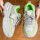 Sole des pneus Chaussures masculines pour les chaussures de sport décontractées à la mode d'été fonctionnant sans glissement et semelle en améliorant les petites chaussures de papa blanches RF-S1697 Gray 43