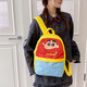 2025 new cute cartoon backpack female college student commuting class schoolbag large capacity travel backpack yellow