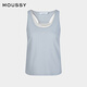 moussy x STUDIOWEAR2025夏季新品两件套简约款背心028ISA80-3881 111浅蓝色 M
