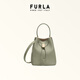 Furla Levante Cowhide Small Women's à la mode de banlieue de banlieue à main le pochon à crampe sac à crampe sac décontracté sac haut-gard