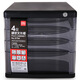 Deli File Cabinet Desktop 4-слойный хранение информационного шкафа пластиковый ящик для шкафа прозрачный шкаф Black 9794 (4-слойный) (4-слойный)