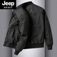 Jeep Spirit Spring- und Herbst-Herrenjacke American Casual Workwear Militärjacke Fliegere Baseball-Kragen mittleren Alters Kleidung Khaki (hinzugefügte Baumwollstil) Jeep9226a m