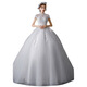 Französisch Licht Hochzeitskleid 2025 Neues Prinzessin Stil eleganter Stil stehender Kragen Frauen Braut Haupthochzeitskleid Wald Super Fairy Summer White M.
