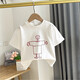 Qinchi-Jungen T-Shirt, Kurzärärer-Kurzärmer-Jungen Sommerschweiß-absorbierende und atmungsaktive Basishemd, neue Kinder-Cartoon-Sommeranzug, dunkelgraues 1396T-Hemd, 140 cm, einzelne Größe