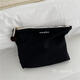 
Meipai practical full score small hair ball makeup bag large capacity letter hand-held canvas bag storage bag SN9274 customized model hey black spot