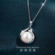 KZD Old Phoenix Pure Silver 9999 Pearl Necklace Pendant Neck Jewelry as a Birthday Gift for My Girlfriend’s Mom Pure Silver Pearl Chain Set 6.26g Comes with Counter Original Gift Box Packaging+