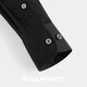 Full Monty High-Stack Pure Cotton Free Bügeln ein Stück Halsband weiße Hemd Business Formal Casual Herrenhemd Langarm neuer Stil Schwarz 10100 40