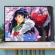 Shantou Lincun Sesshomaru Peste de peinture à l'huile numérique Personnages de dessins animés pour soulager l'ennui, la coloration remplie à la main, la compréhension psychologique, la peinture à l'huile peinte à la main Q693 Inuyasha et Ali 30 * 40cm en bois massif intérieur