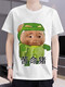 Kaduton Pigman Costume ggbond Pigman Clothes Short Sleeve Men and Women Funny Sculpture Sand Sculpture Emoticon Pack Student Teenagers T-1396 3XL 140-155Jin [Jin equals 0.5 kg]