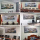 Fantasía de la gran pared que respalda las montañas y las pinturas de paisajes de la gran pared sala de la oficina de la oficina colgantes pinturas decorativas pinturas de caligrafía sala de estar de fondo murales de pared ct-3881 respaldo con un respaldo de 18080 cm de entrada a la casa cristalina de cristal brillante++