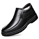 Zapatos de algodón para hombres de carpintería para el invierno Botas de cuero de terciopelo para zapatos de cuero de terciopelo para ancianos Sobres de cuero alto de cuero genuino de cuero de mediana edad y anciana zapatos de papá 9905 Negro [cuero de vaca de cuero real] Garantía de tres años 42