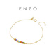 Chow Tai Fook ENZO Rainbow Series 18K Gold Colorful Gemstone Diamond Bracelet for Women 17.5cm EZV8483