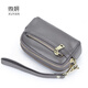 Hgirxv Top -Layer -Münzen Brieftasche Damen Mutter Münzschlüsselbeutel Multifunktionale Jungen und Kinder Aufbewahrung Mini -Tasche Real Schwarz