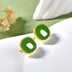 Des boucles d'oreilles Jade Jade Jade, milléaires, des boucles d'oreilles Jade Jasper, des boucles d'oreilles exquises, six QZX830i