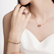 
Chow Tai Fook ENZO 18K Gold Colorful Gem Ring Women's Gift EZV3886 No. 12
