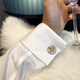
TUCANO; Woodpecker brand new gold and silver cross kite cuffs and sleeves nail French men's cufflinks boutique business fashion light luxury texture Gold and silver cross kite with cufflink box