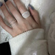
AINILA (AINILA) multi-layered line wrap ring for women with minimalist and cold style personalized fashion S925 silver plated JZ6628 adjustable opening