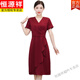 Hengyuanxiang National Day wedding wedding wedding dress can usually wear small wedding mother's dress noble and young red [6197 original quality] L [recommended 110Jin [Jin equals 0.5 kg]]