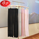 Langsha Modal pajama pants for women in summer thin style simple home can be worn with solid color leggings drooping wide-leg pants 1105 single trousers dry rose pink M 80-100Jin [Jin equals 0.5 kg]