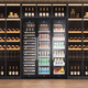 BAIKAILUN wine cabinet, three-door, four-door, large capacity, large size, air-cooled, frost-free, constant temperature and moisturizing, household and commercial, wine and beer ice bar, fresh-keeping refrigerator, seamlessly embedded, 2 meters, three-door combination cabinet, 530 deep, 815L fixed frequency