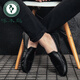 Specht Frühling und Herbst 2025 Neue Doudou -Schuhe Herren Lederschuhe Koreanische Version Fahren Faule Schuhe Soziale Trend Casual Herrenschuhe gelb 9880 42