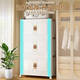 Tiannan Brothers (Tnbrothers) Erker Fenster Klapperlagerschrank Kleiderschrank Haushalt Aufbewahrungsbox Wohnzimmer Snack Schrank Küche 50 cm Oberflächenbreite 50* Tiefe 30* Höhe 1365 Stockwerke 1