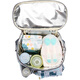 Jingmengyuan Baby Kinderwagen Hanging Bag Aufbewahrung Beutel Baby Walking Artefakt Aufbewahrungstasche Großkapazität Babywagen Zubehör Universal Ausflug Großgröße 9L Blau Geometrisch (mit Aluminiumfolie kann isoliert werden)