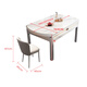 Dudumeijia Modern Simple Comedor y silla Combinación Losas de roca espesada cuadrado retráctil y círculo Table de comedor de doble propósito 699#