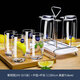 Eyu glass cup household water cup tea cup juice cup milk cup drinking water cup drink cup 6 set 6 packs/290ml high-end 13790+ drain cup holder default
