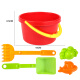 Enbe family children's beach early education parent-child interactive toy engineering vehicle set large bath summer play bucket shovel