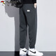 Woodpecker (TUCANO) pants men's autumn sports casual pants men's loose leg-tie harem sweatpants trousers dark gray XL