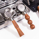 The initial concept of 833 Haiyan Xiaofang pro/PE3899 coffee machine bottomless handle 58mm three-ear double-mouth bottomed handle Baicui bottomless handle (with space-time capsule handle)