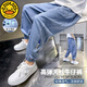 G.Duckkids Boys 'Hosen Sommer 2025 Neue Stil mit mittlerer und großer Kinder-Jungen-Hose für Kinder Tennis-Denim-Mücken-Repellenthosen PY-2575 Denim Mosquito-Repellent Hosen-Blau 100 cm Empfehlung der Höhe 90-100 cm