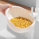 Household rice washing artifact, rice washing sieve, rice washing basin, no leakage of rice, kitchen household kitchen small electrical accessories, transparent
