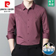 Pierre Cardin Mulberry Silk Shirt Men's Spring and Automne NOUVELLE TRANSE CHIRME À LONGESSEMENTS MENSEMENT MENSEM