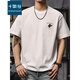 
Shirushi's new summer youth short-sleeved T-shirt for men's Japanese retro round neck base shirt trendy and versatile men's T-shirt 1506 dark green heavy 260g M 100-120Jin [Jin equals 0.5kg]