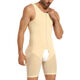 Banfishi Slimming Tummy Control Bodysuit Men's Tummy Controlling Underwear Shaping Garment Tight-fitting Body Shaping Garment After Liposuction Postoperative Shapewear Corset Waist Styling Forced Pressure No need to take off for defecation Black zipper front and rear opening model