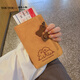 toutou2025 Women's Wallet Line Puppy Gran capacidad Pasaporte Gran capacidad Almacenamiento Pasaporte Regalo de cumpleaños