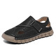 Herren Sandalen 2025 Sommer Mode Casual Sandals Leichte atmungsaktive, coole, ein Fuß-pohring-Strand Sandalen Pantoffeln Rotbraun [Mikrofaserleder A677] 39