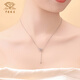 Chinese jewelry pt950 love platinum necklace plain chain versatile clavicle chain birthday gift for girlfriend broken ice love chain weight about 4.7g