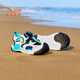 ANTA Children's Sandals Men's and Women's Shoes 2025 Summer New Jellyfish Knob Outdoor Baotou Beach Shoes Boys Anta White/Black 9970H-2 31